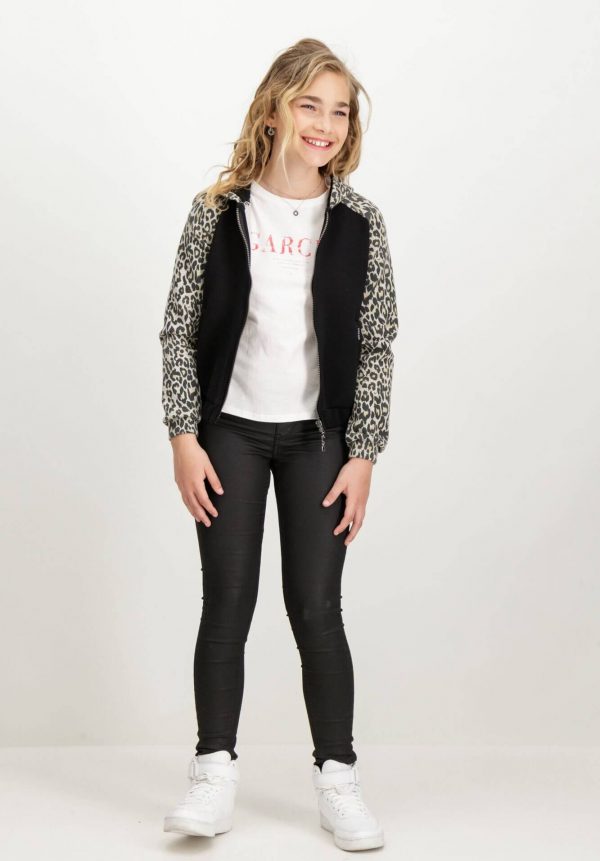 T-shirt branca com texto vermelho para menina da Garcia Jeans