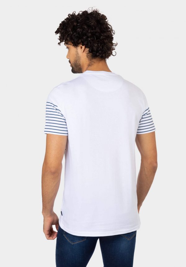 T-shirt branca c/ bolso printado para homem da Tiffosi