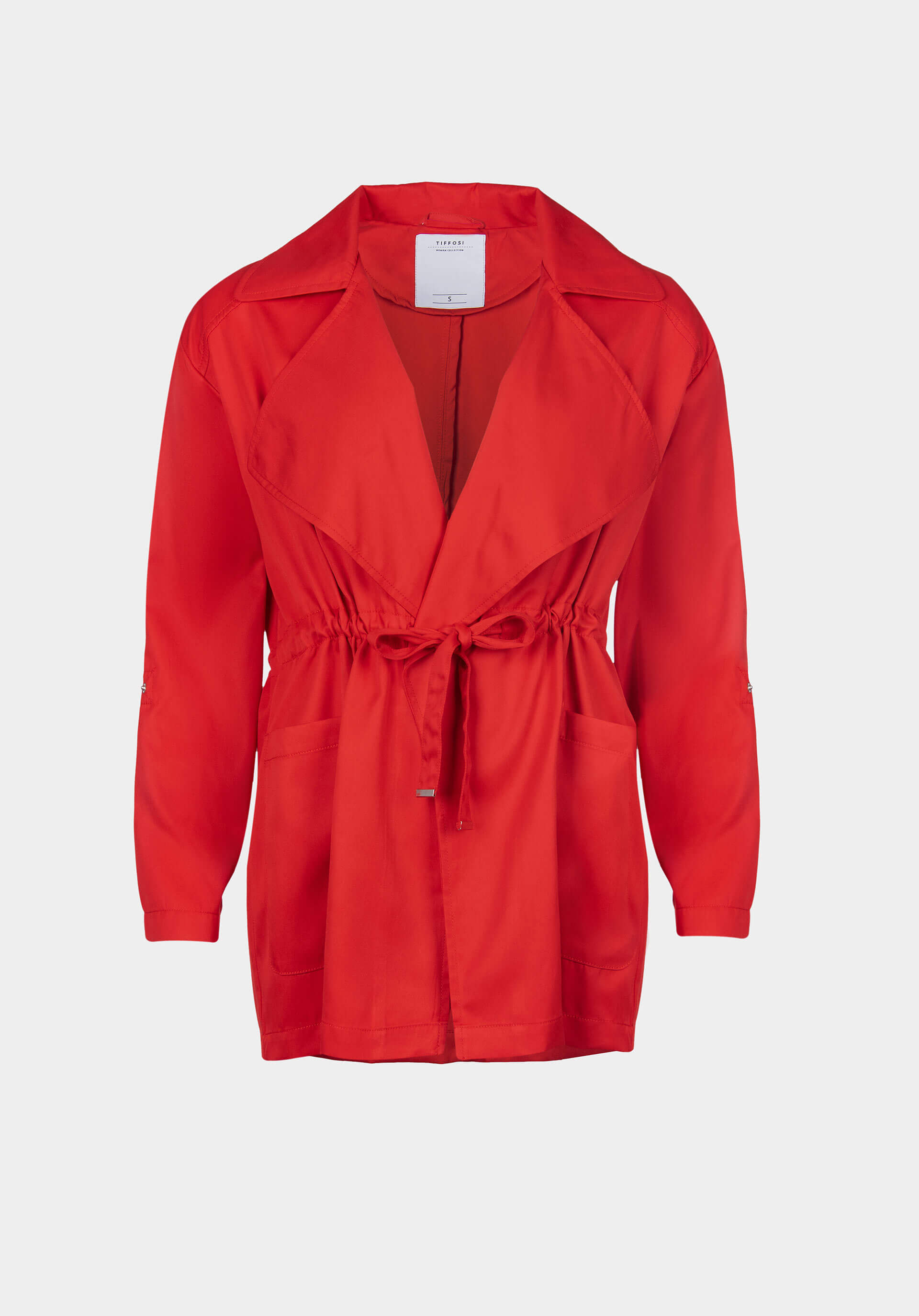 Casaco vermelho sem botões da Tiffosi para mulher