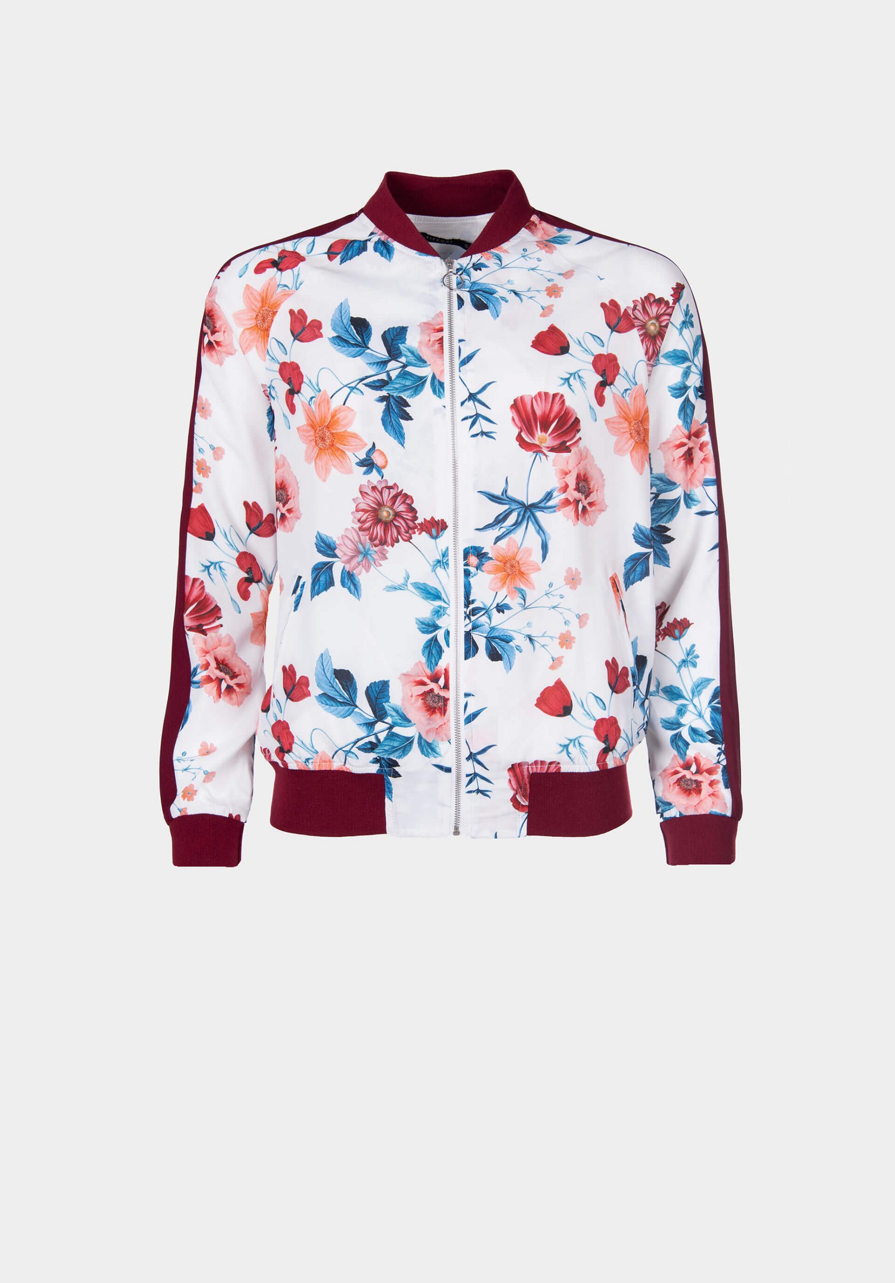 Bomber estampado floral para mulher da Tiffosi