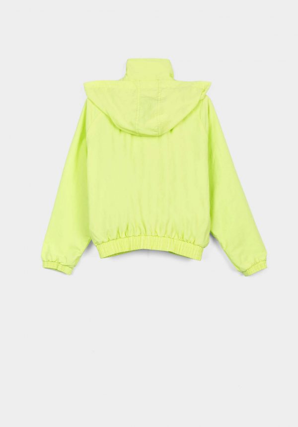 Casaco c/ capuz water resistant para menina da Tiffosi