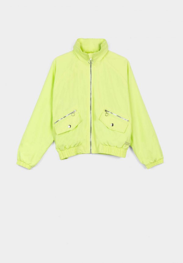 Casaco c/ capuz water resistant para menina da Tiffosi
