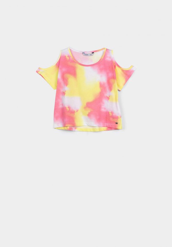 T-shirt manchada para menina da Tiffosi