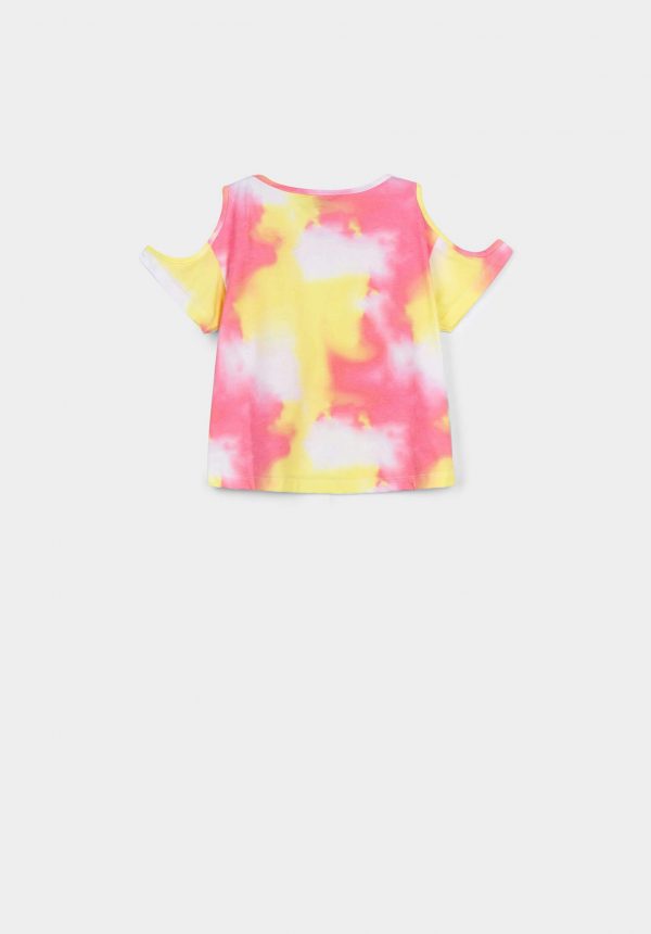 T-shirt manchada para menina da Tiffosi