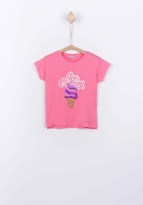 T-shirt ice cream para menina da Tiffosi