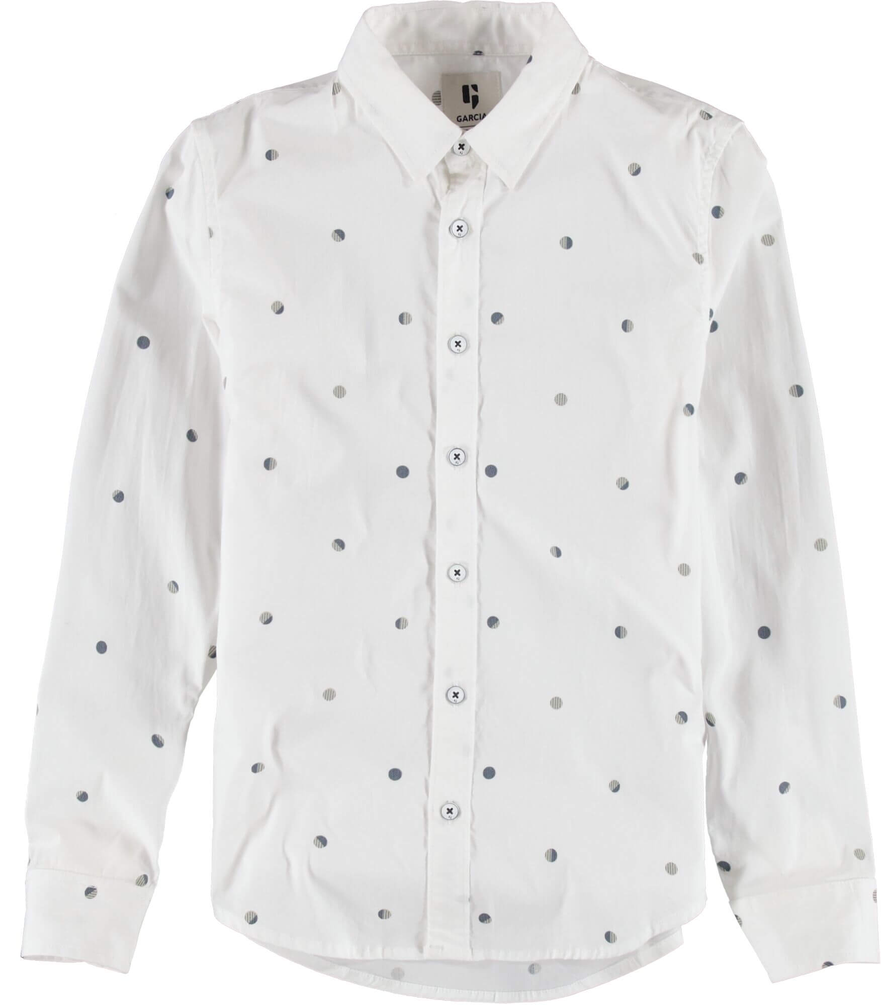 Camisa branca c/ bolas para menino da Garcia Jeans