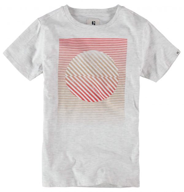 T-shirt cinza c/ estampa 3D para menino da Garcia Jeans