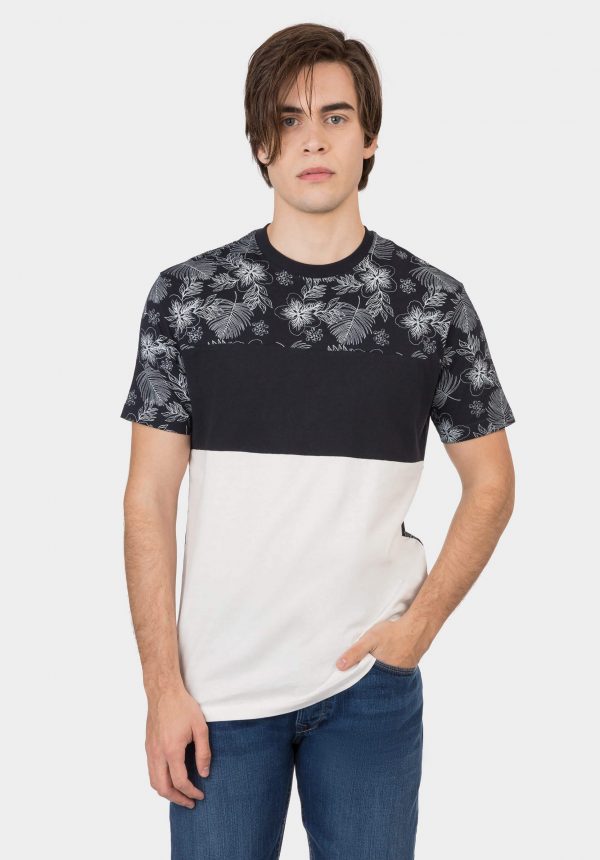 T-shirt c/ print floral para homem da Tiffosi