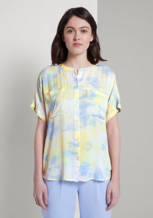 Camisa colorida c/ manga curta para mulher da Tom Tailor