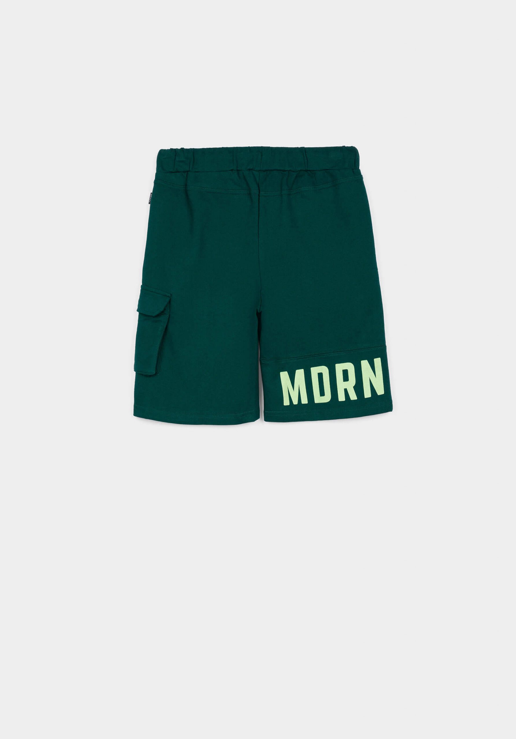 Calção verde c/ cordão para menino da Tiffosi