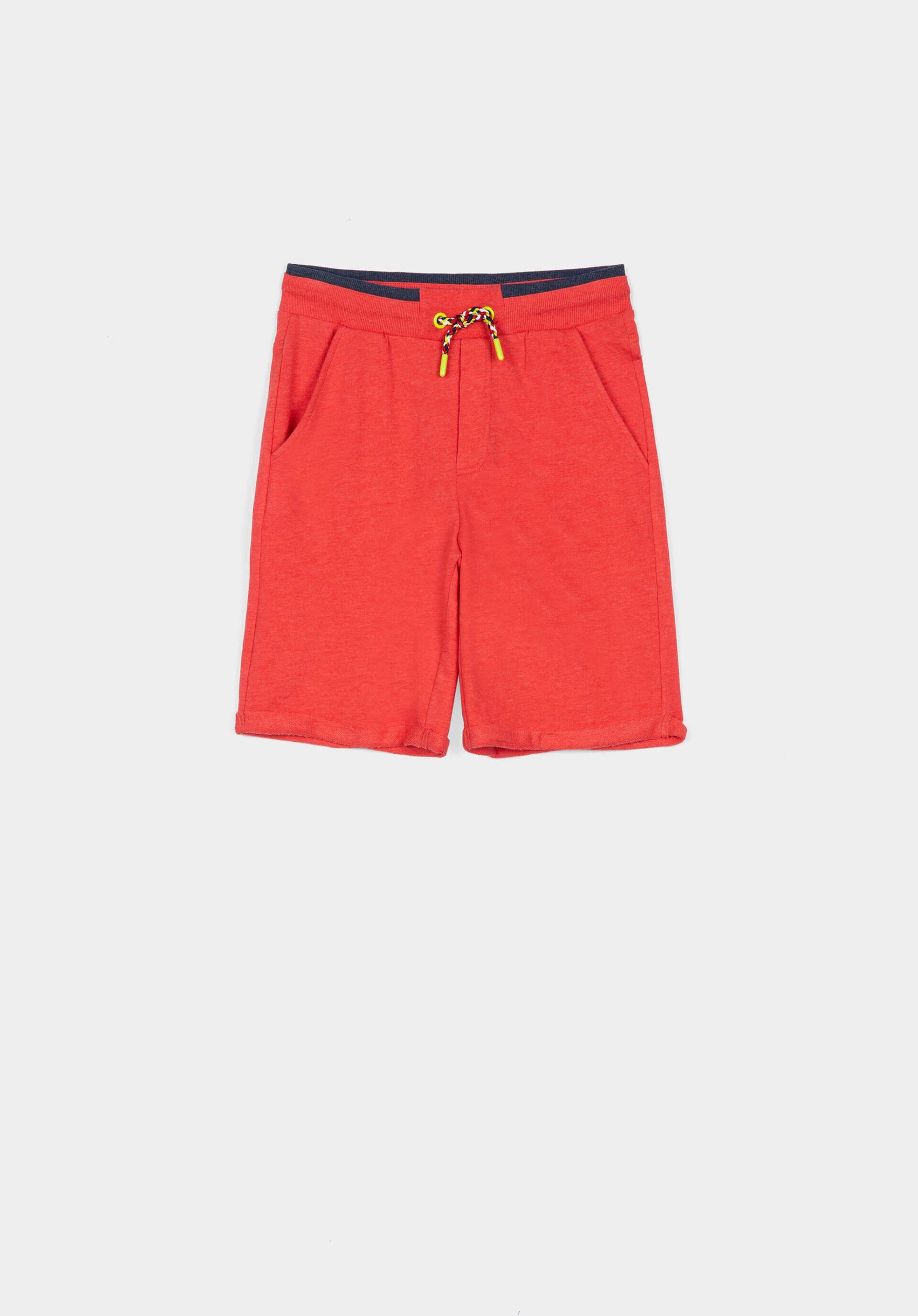 Calções vermelhos em malha para menino da Tiffosi