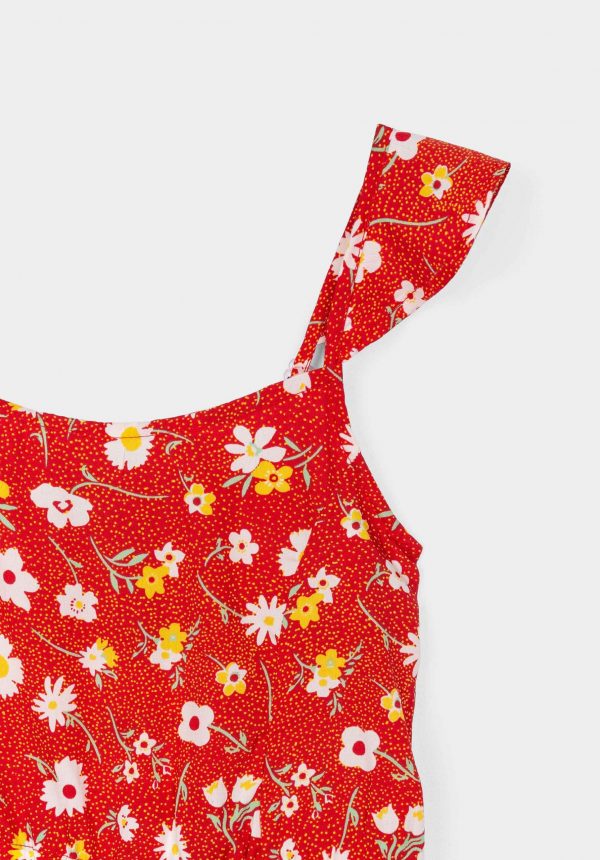 Jumpsuit calção floral para menina da Tiffosi