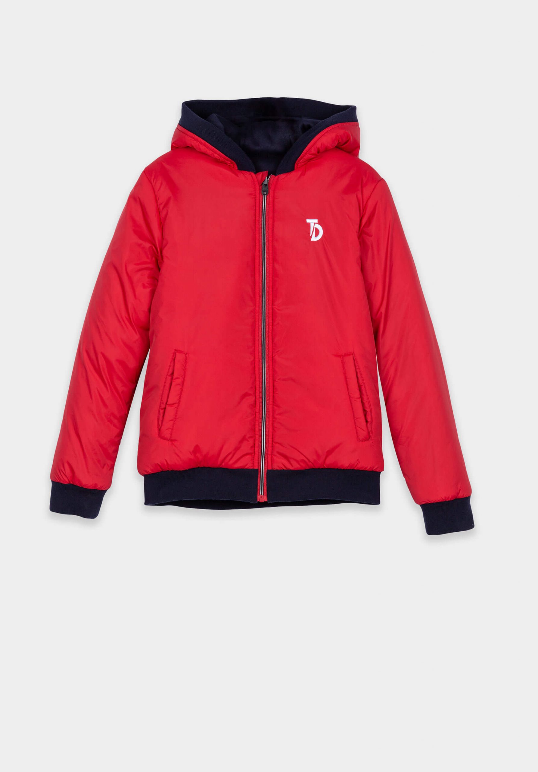 Casaco reversível vermelho/azul para menino da Tiffosi