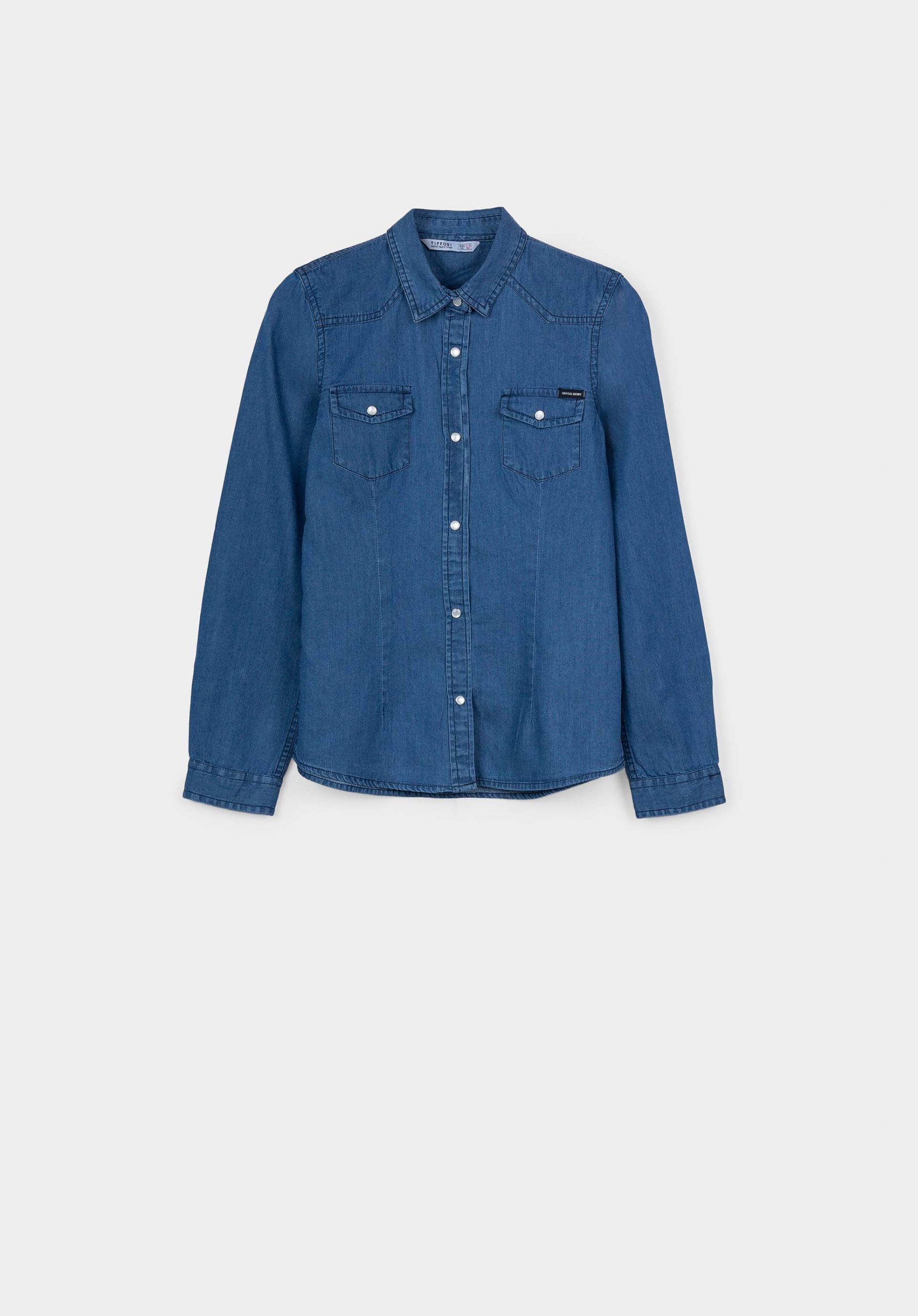 Camisa de ganga média para menina da Tiffosi