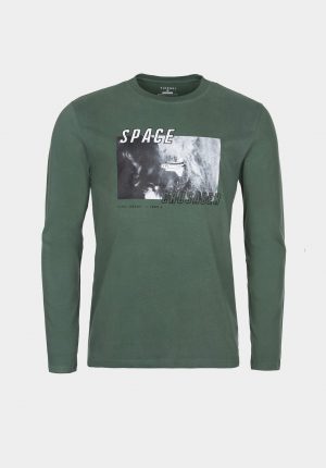T-shirt verde c/ estampa para homem da Tiffosi