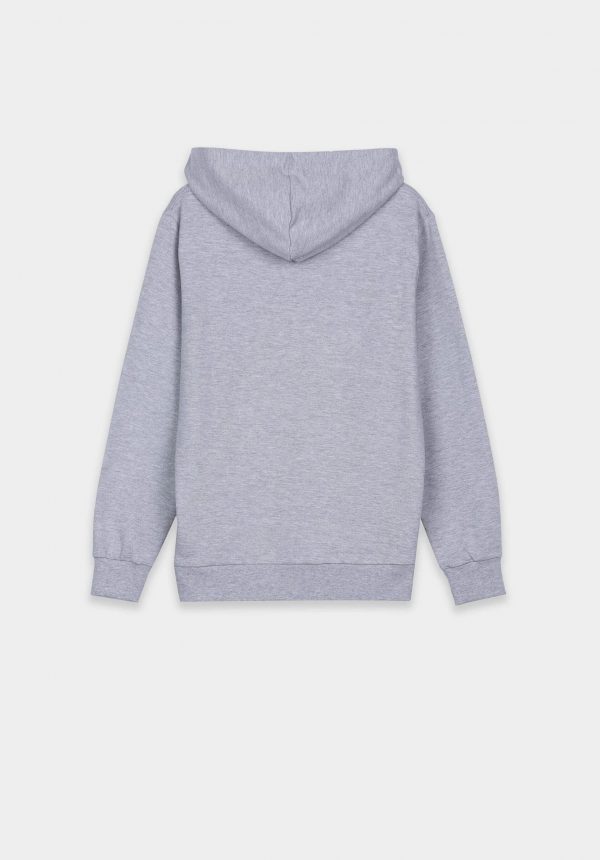 Hoodie cinza claro c/ logo para menino da Tiffosi
