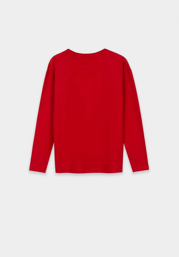 T-shirt vermelha c/ estampa na frente para girl da Tiffosi