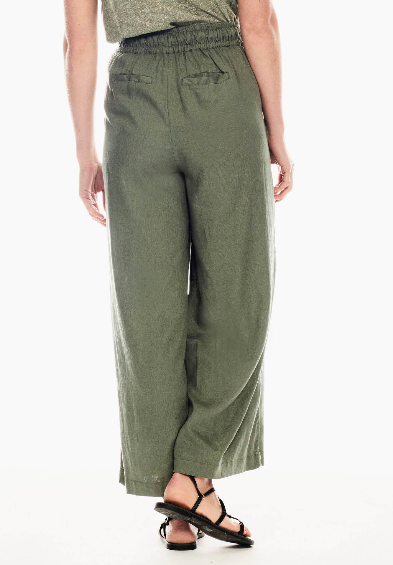 Pantacourt En Coton Kaki – Taille 40, Marque Jennyfer, Occasion En Très Bon état