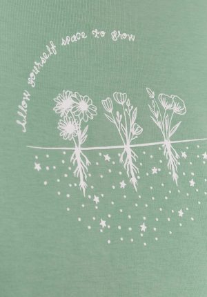 T-shirt verde c/ elástico na manga para girl da Tiffosi