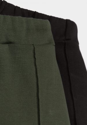 Pack de calças preto/verde para girl da Tiffosi
