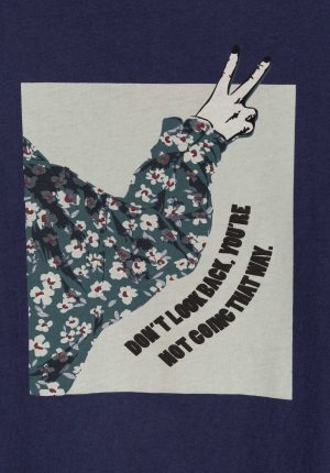 T-shirt azul c/ estampa para girl da Tiffosi