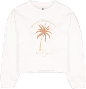 Sweat branca c/ palmeira para girl da Garcia