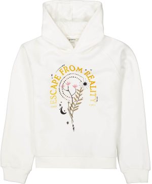Hoodie branco c/ estampa para girl da Garcia