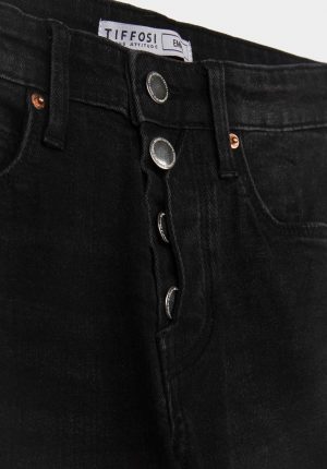 Jeans preto emma para girl da Tiffosi