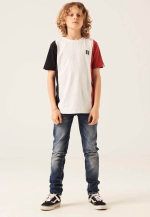 T-shirt tricolor para boy da Garcia
