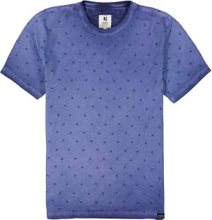 T-shirt azul lavado c/ palmeiras para homem da Garcia