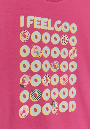 Pack 2 t-shirts rosa c/ print para girl da Tiffosi