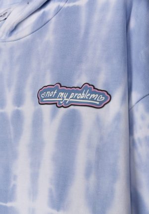 Hoodie tai dai azul para girl da Tiffosi