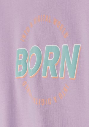 Hoodie roxo born para girl da Tiffosi
