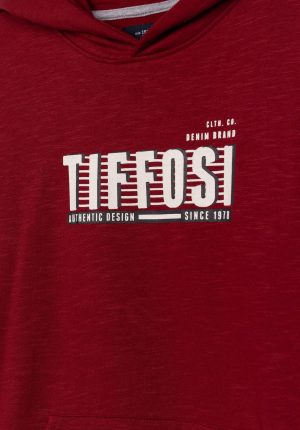 Hoodie bordô c/ bolso para boy da Tiffosi