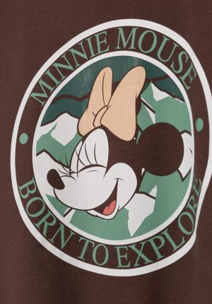 Sweat castanho c/ minnie para girl da Tiffosi