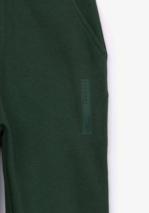 Calças de treino verde para boy da Tiffosi