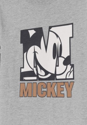 T-shirt cinza c/ estampa mickey para boy da Tiffosi