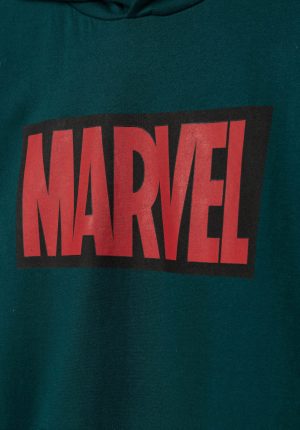 Hoodie verde marvel para boy da Tiffosi