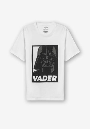 T-shirt branca star wars para homem da Tiffosi