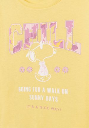 T-shirt amarela chill para girl da Tiffosi