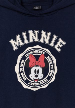 Hoodie azul minnie para girl da Tiffosi