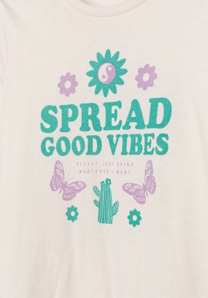 T-shirt branca spread para girl da Tiffosi