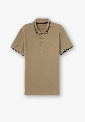 Polo cor terra para homem da Tiffosi