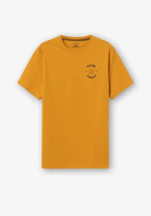 T-shirt amarela rising para homem da Tiffosi