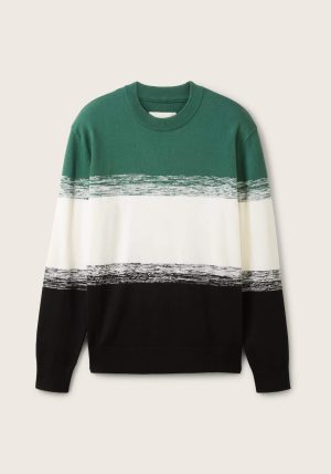 Camisola de malha multicor para homem da Tom Tailor