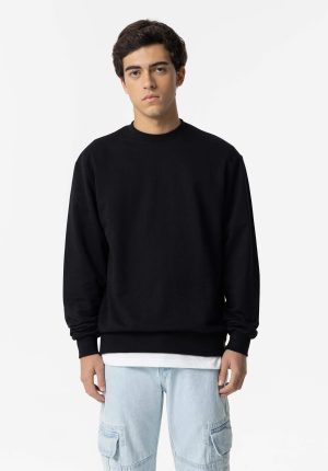 Sweat básica em preto para boy da Tiffosi