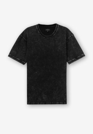 T-shirt lavada cinza escuro para homem da Tiffosi