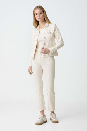 Jeans de sarja cru c/ brilho para mulher da Tiffosi