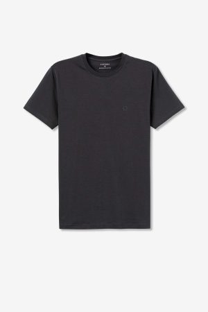 T-shirt básica cinza escuro para homem da Tiffosi