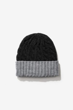 Set cachecol c/ gorro cinza de malha para homem da Tiffosi